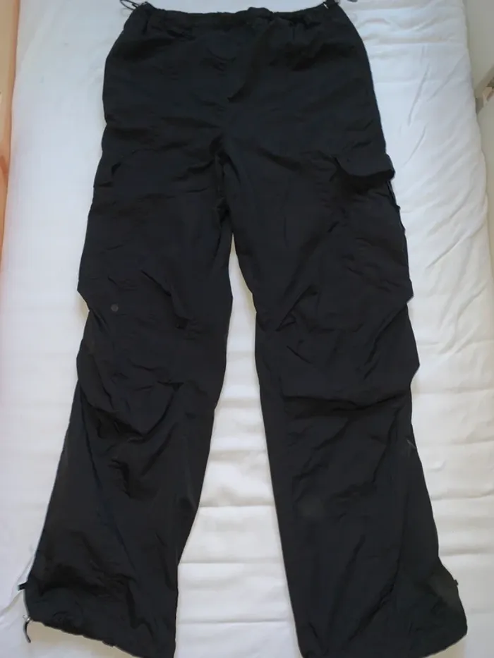 Pantalon parachute noir - photo numéro 2