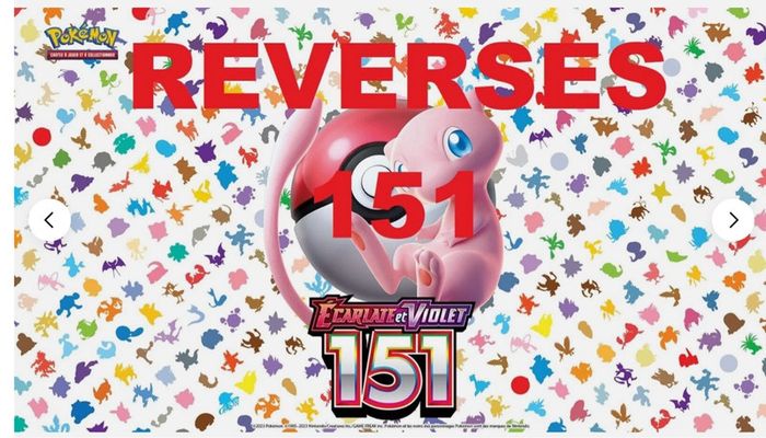 Unité Carte pokémon ev3.5 édition 151 FR sortie de booster