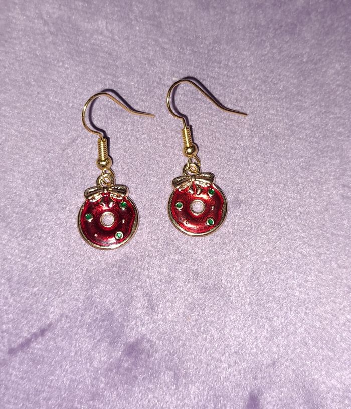 Boucle d'oreille Noël