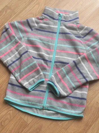 Veste gilet polaire zippé à rayures 6ans H&M