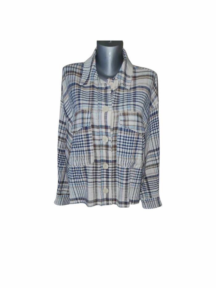 chemise à carreaux Zara femme taille L / 40 - photo numéro 5