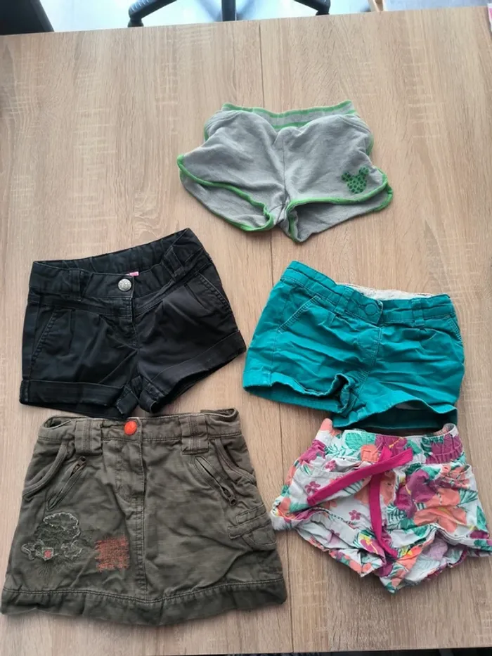 Lot de 6 shorts fille 3 ans