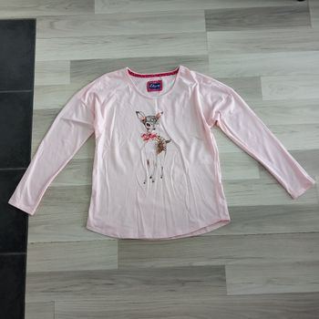 T-shirt pyjama femme à manches longues Etam taille M