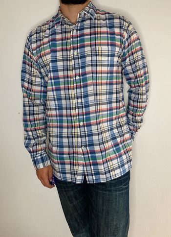 Chemise manches longues à carreau motifs vintage télévision tommy Hilfiger
