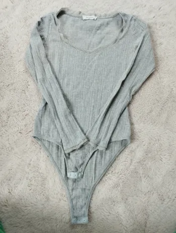 Body manches longues gris Promod 36