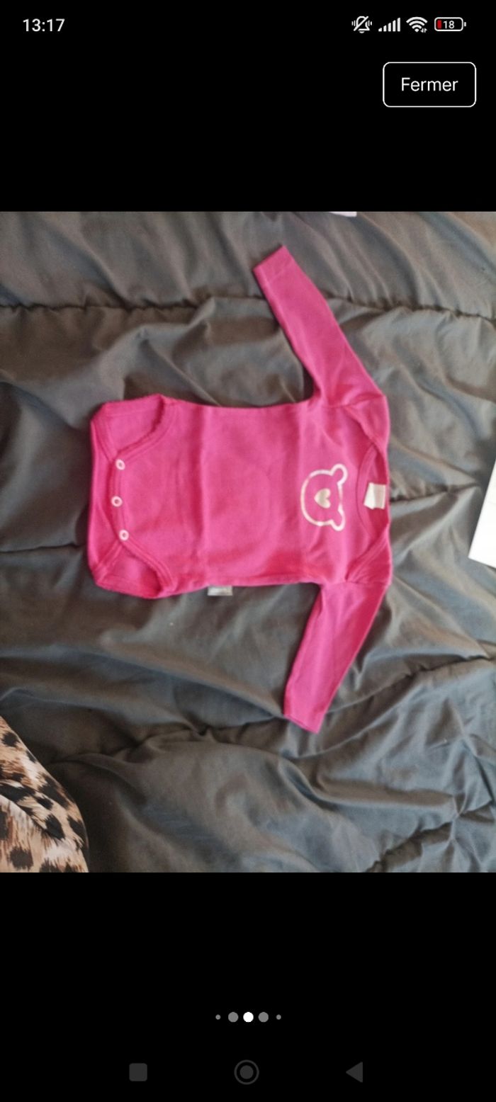 Lot de bodies bébé fille manche longue - photo numéro 6