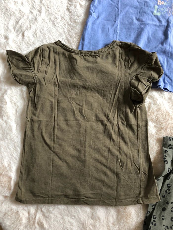 Lot 5 ans tee-shirts - legging léopard - photo numéro 6