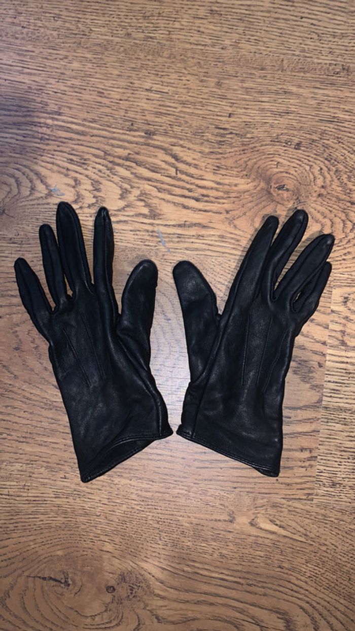 Paire de gants cuir Isotoner