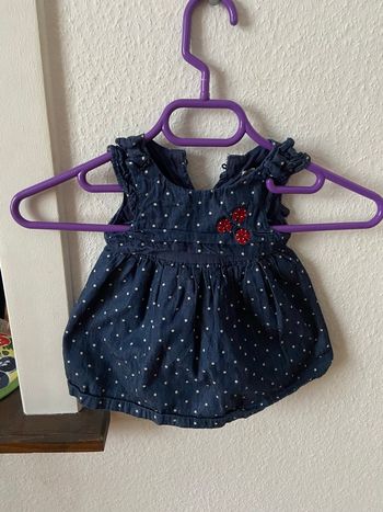 Robe coccinelle bleu marine 
