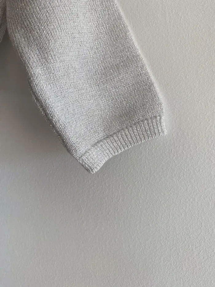 Gilet courts kiabi gris fil métallique - photo numéro 4