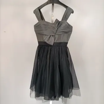 Robe de bal - robe princesse avec bretelle - Noir et grise Manoukian - BCBG Max Mara A097