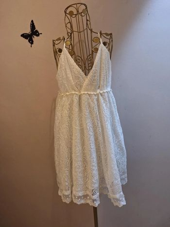 Tunique blanche & dentelle