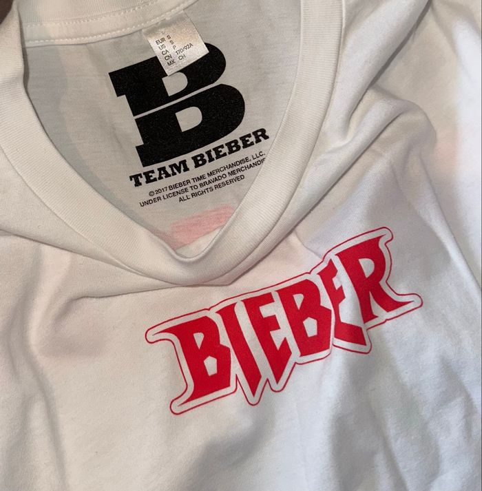 T-shirt Justin Bieber Stadium Tour - H&M taille S - photo numéro 3
