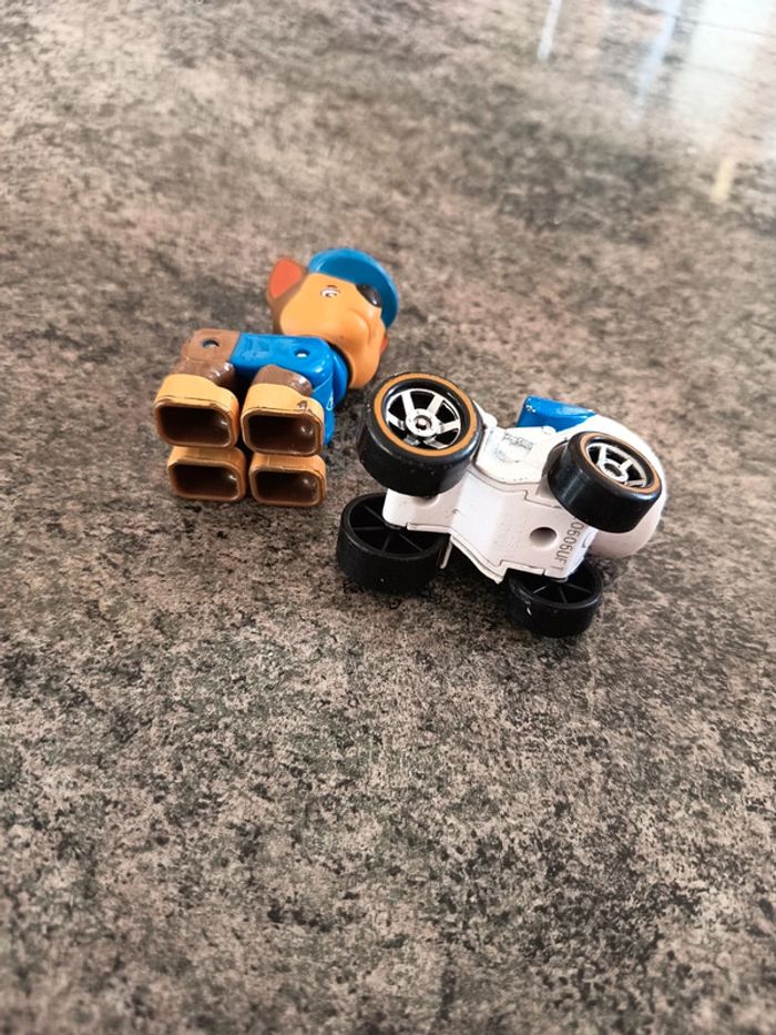 Figurine chase et robot paw patrol - photo numéro 3