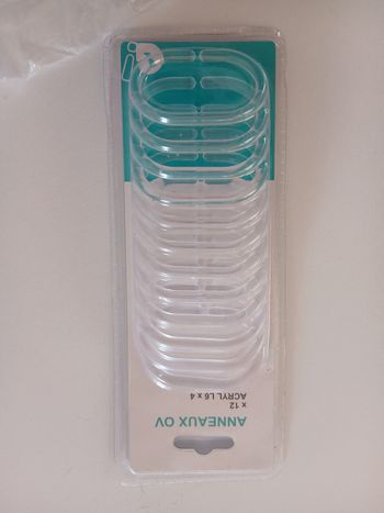 12 anneaux de douche