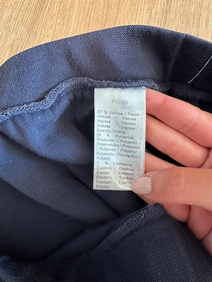 Mini jupe Lacoste bleu marine taille 38 - photo numéro 6