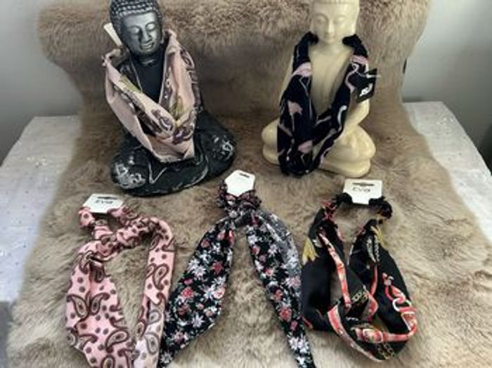 Lot accessoire cheveux chouchou/bandeaux cheveux en satin