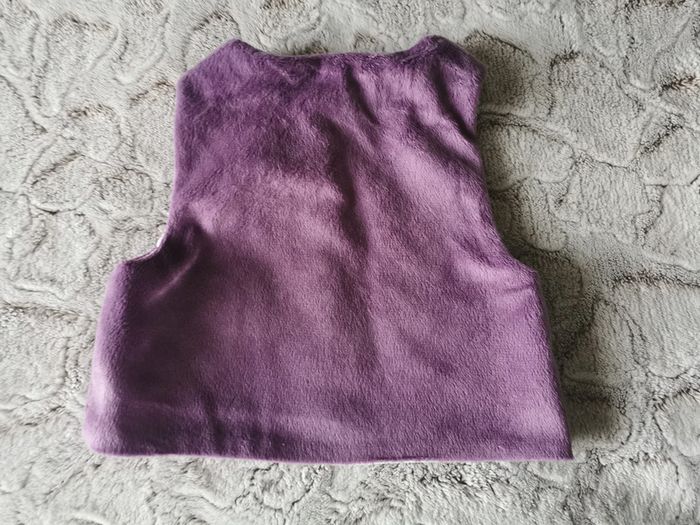 Gilet violet sans manches bébé 3 mois - photo numéro 2