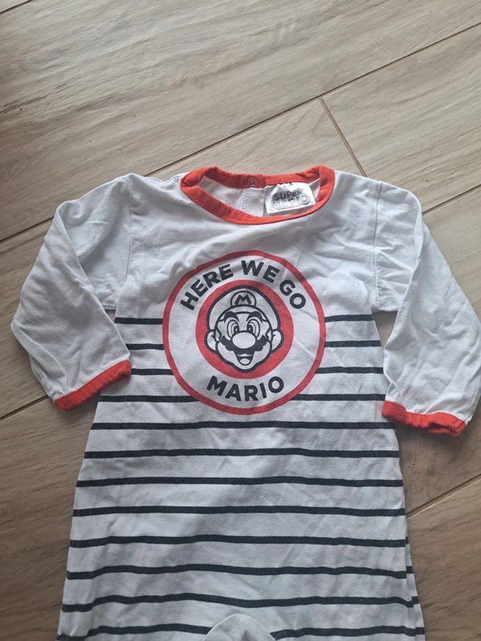 Pyjama fin super Mario 12 mois - photo numéro 2