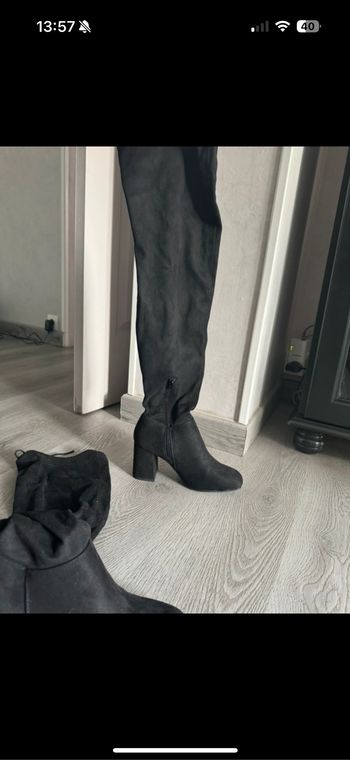 Cuissardes en daim noires