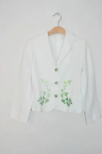 Veste blanche marque Papermoon taille 8 ans