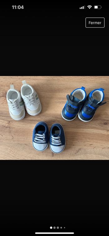 Lot de 3 paire de baskets bébé