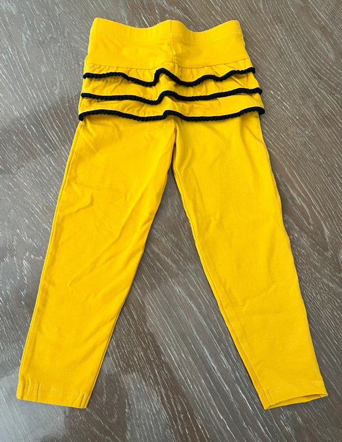 303 - legging fille jaune - photo numéro 2