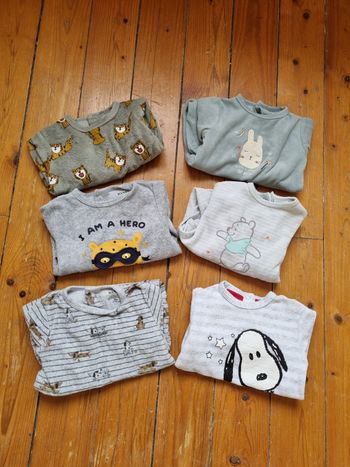 Lot 6pyjamas hiver 3 mois