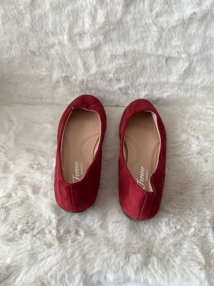 Ballerines bordeaux pointure 36 - photo numéro 3