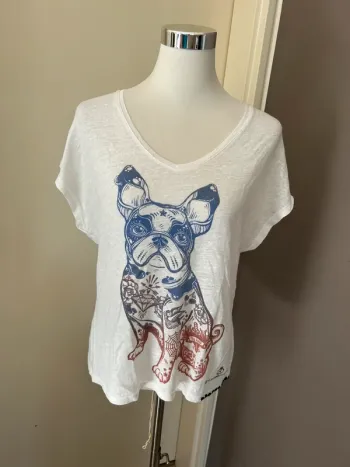 The Extreme collection T-shirt en lin, femme, taille 2/38