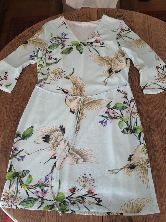Jolie Robe Bel&Bo taille 38 fond tourquoise - photo numéro 11