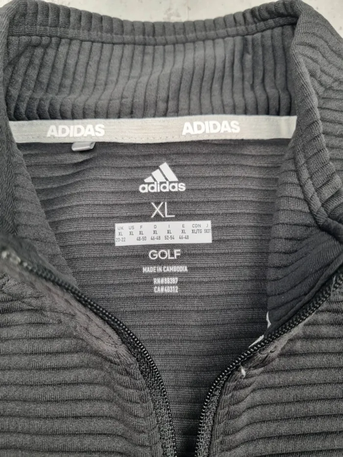 Veste Zippé Adidas noir, XL Femmes - photo numéro 7
