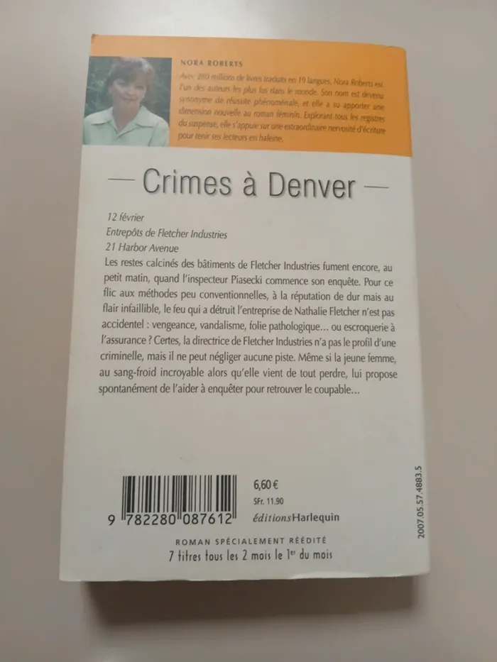 Crimes à Denver Nora Roberts Best-sellers Harlequin hors série - photo numéro 2