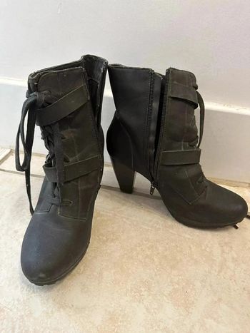 Bottines à talons femme taille 38 noir