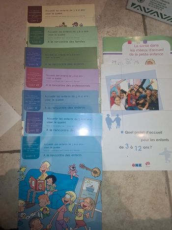 Lot livret accueil des enfants