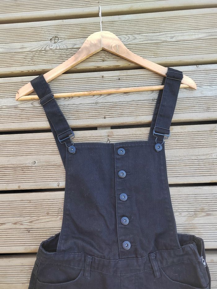 🖤 Salopette Short Noire Femme – GÉMO – Taille 36/S – Très Bon État - photo numéro 3