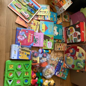 Lot jouets et livres