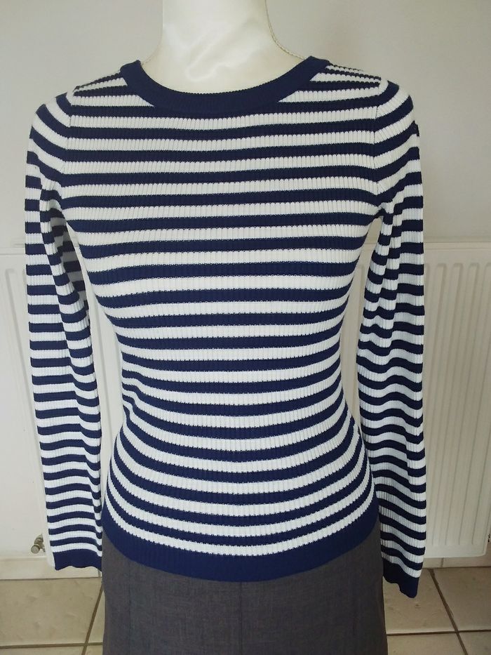 Pull chaussette rayé / marinière
