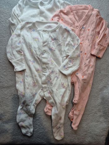 Lot de 3 Pyjamas mi-saison 3 mois