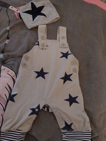 ensemble salopette et bonnet