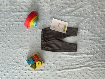 pantalon gris taille élastique 6 mois C&A