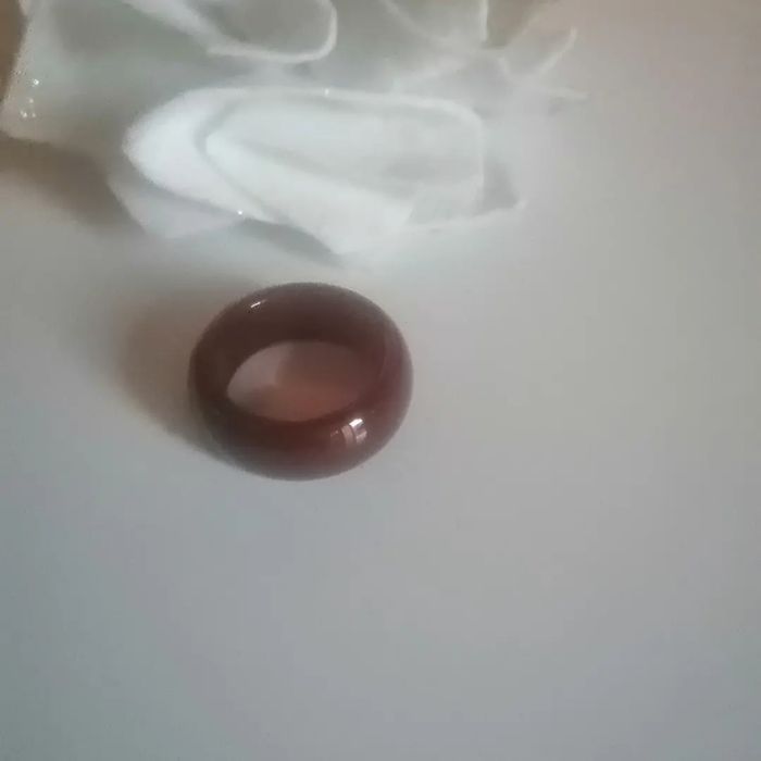 🌸Bague anneau large en agate rouge Taille 67 "nature et découvertes" Neuve 🌸 - photo numéro 2