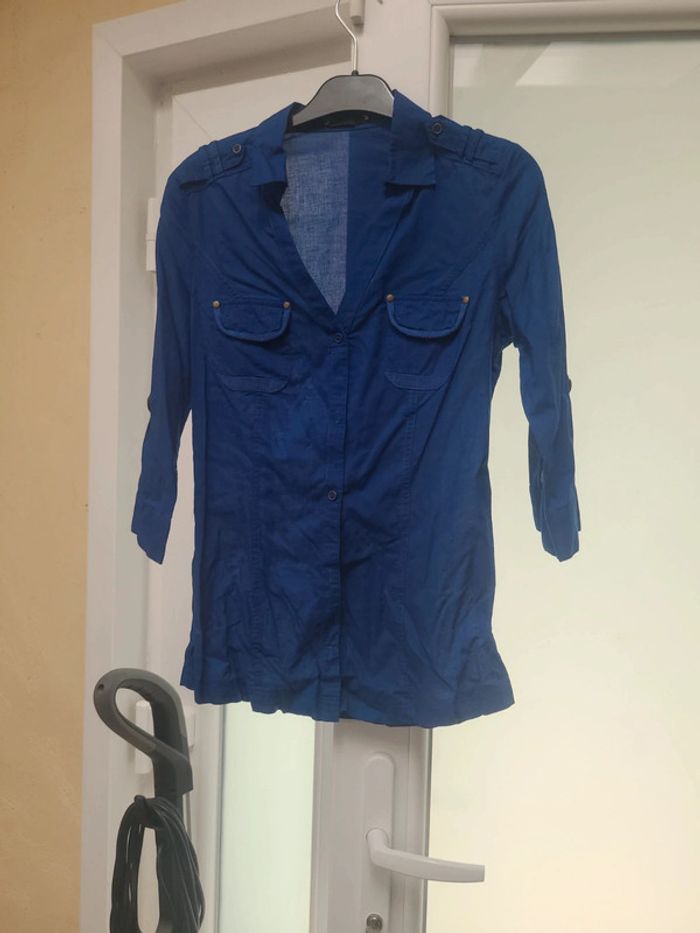 Chemise bleue taille S