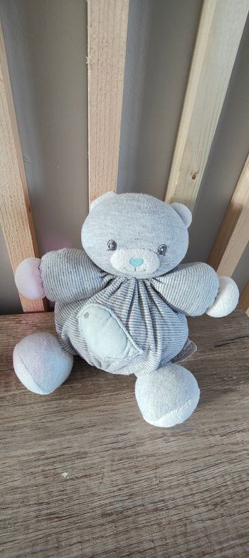 ours gris motif oiseau kaloo