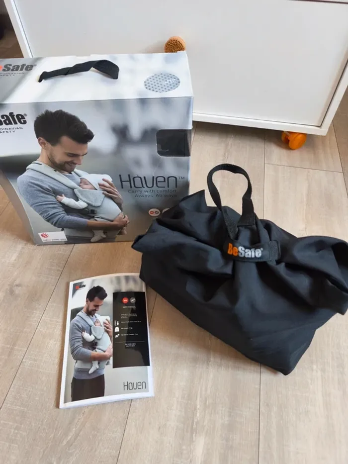 Porte-bébé physiologique complet avec tous les accessoires Haven Be Safe - photo numéro 6