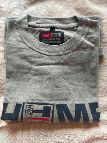Tee shirt gris à manche courte Acropole Sport