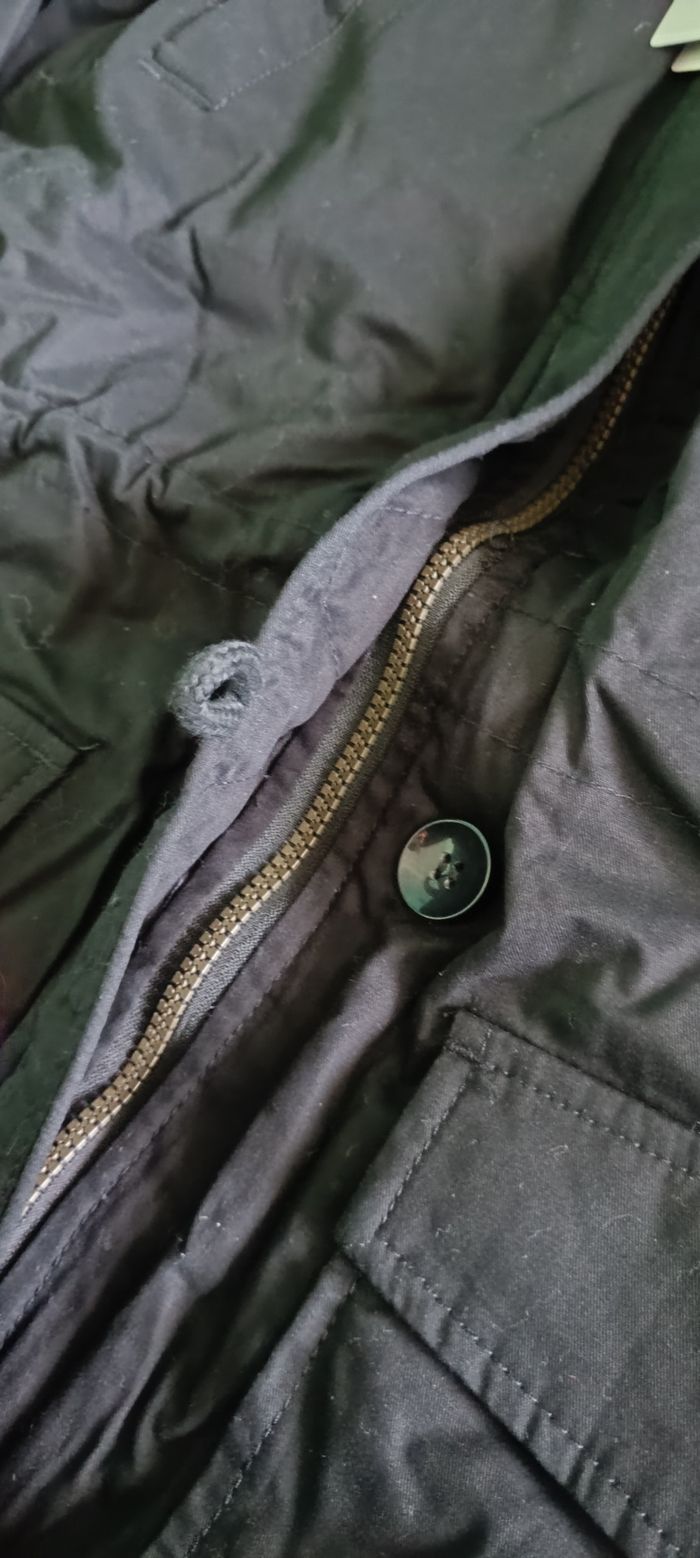 Parka noir avec capuche fourrure - photo numéro 4