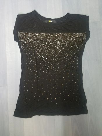 Tee-shirt pailleté T.XS