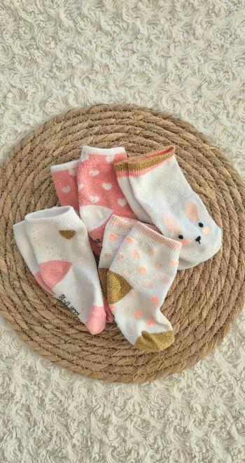 4 paires de chaussettes bébé fille