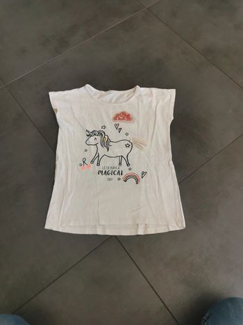 Tee-shirt licorne 10 ans 50 cts